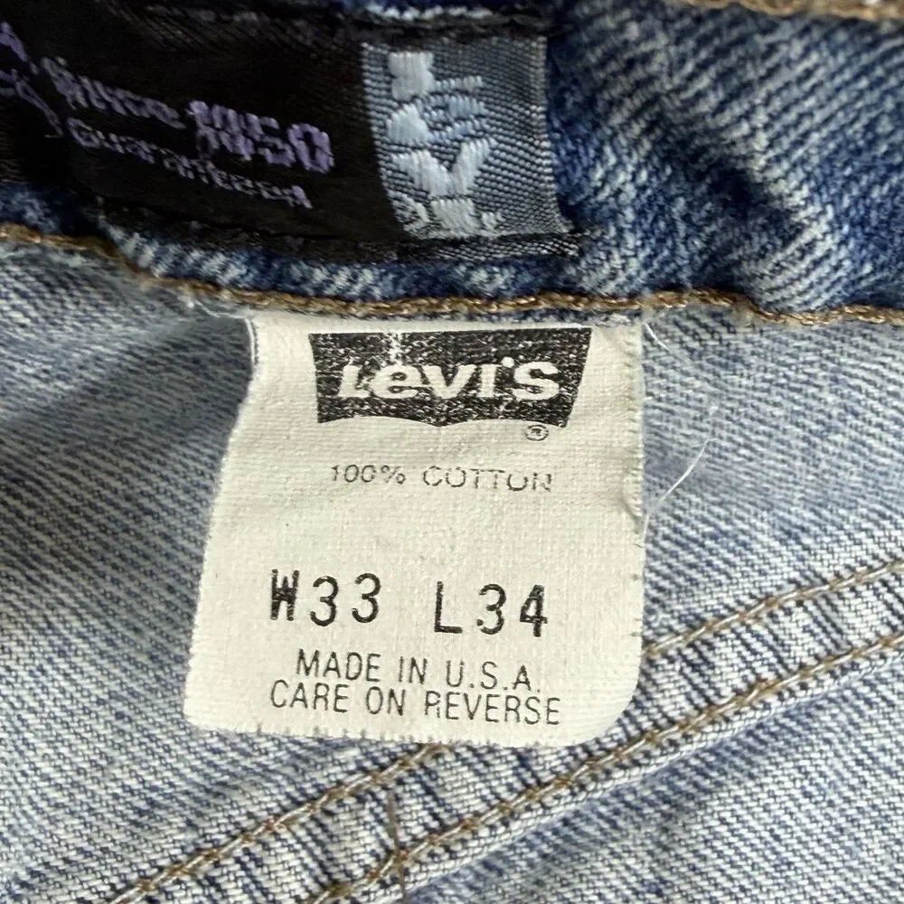 VTG 90s Levis SilverTab Jeans Mens Size 33 Baggy Fit Light Wash Denim Y2k